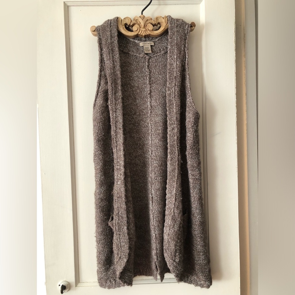 Wool Alpaca Blend Draped Vest